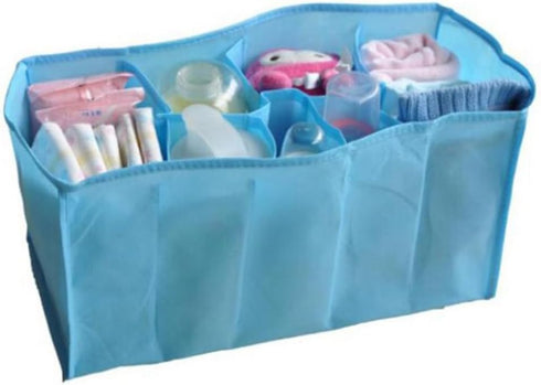 BESPORTBLE Multifunction Diaper Bag Organizer for Moms Large Blue Multi-Compartment Bladder Bag
