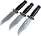 3Pcs Simulated Dagger Military Police Trickery Cosplay Magic Props, Plastic Knife for Halloween Party