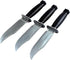 3Pcs Simulated Dagger Military Police Trickery Cosplay Magic Props, Plastic Knife for Halloween Party