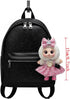 NOFEZA 17cm 17cm 4 Doll Clothes, Dolls Outfit and Accessories with Plaid Dress, Crown Bow, Pearl Chain, Mini Purse