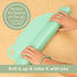 UpwardBaby Rectangular Silicone Placemat - Suction Food Catcher for High Chair & Kids, Non-Slip Washable Table Mats