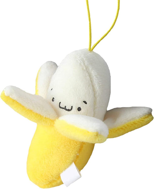 Peeling Banana Doll Toy, Cartoon Soft Birthday Gift, PP Cotton Peeling Banana Shape Plush Doll Pendant