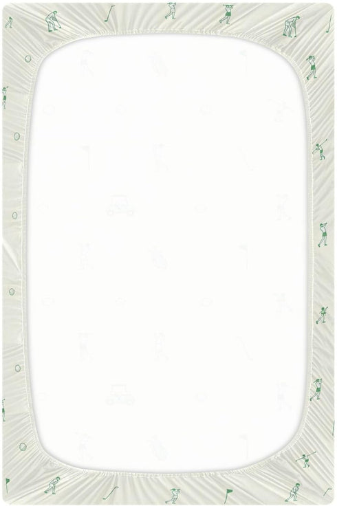 Caihoyu 52x28in Fitted Crib Sheets for Baby Boys or Girls Soft Breathable Baby Play Yard Sheet for Standard Size Crib