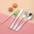 Kids Silverware Set, Stainless Steel Children Flatware, Toddler Utensils Set of 2, Silver