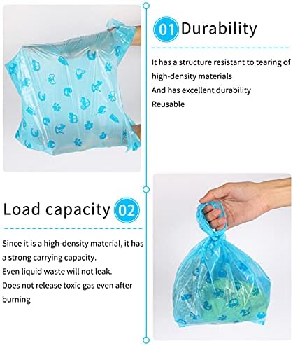 200 Count Disposable Diaper Bags with Easy-Tie Tabs, Degradable Diaper Trash Bags or Pet Waste Bags, With Cute Pattern