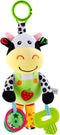 Interactive 3D Teethers Musical Baby Toy, Plush Stroller Hanging Doll for Infants, Soft Toys with Multi-Sensory Features