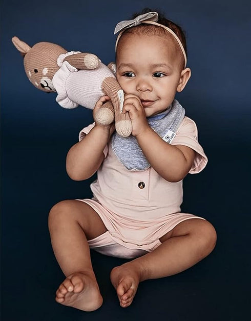 100% DiaperSquad's Organic Cotton Baby Drool Bibs, Super Absorbent & Adjustable Baby Bibs for Drooling and Teething
