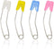 NX Garden 12pcs Curved Safety Pins Plastic Head Safety Locking Baby Cloth Diaper Nappy