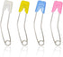 NX Garden 12pcs Curved Safety Pins Plastic Head Safety Locking Baby Cloth Diaper Nappy