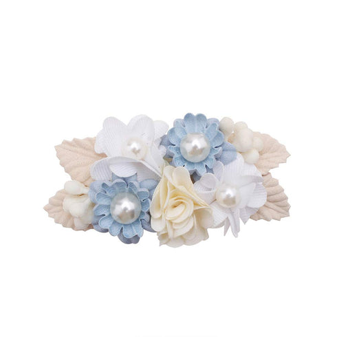 Flower Hair Clips Set, Cherrboll 3pcs Floral Hair Bow Accessories for Baby Girl Toddler Gifts