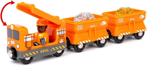36049 Set 3 BRIO World Gold Cargo Train | Toy Train for Kids Aged Years Up