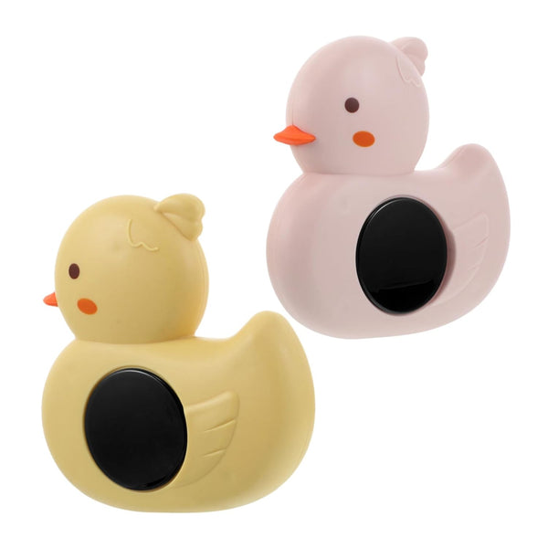VANZACK 2pcs Bath Thermometer Floating Duck Shape Water Temperature Monitor for Boy Girl