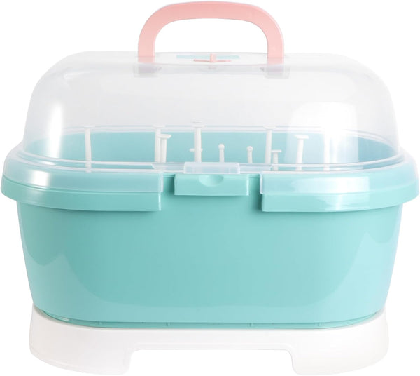 Bottle Drying Rack and Storage Box for Infants, Milk Bottle Organizing Case