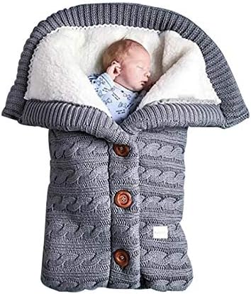 insular Warm Baby Sleeping Bag Envelope Winter Kid Sleepsack Footmuff Stroller Knitted
