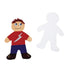 Colorations Giant Person Shapes for Kids, Set of 24, Sturdy Paper Chip Board, Blank People Cutouts