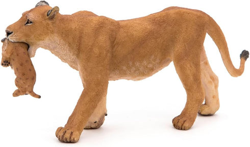 Papo Wild Animal Kingdom Figure, Lioness with Cub, 6.5cm, Multicolor (50043)