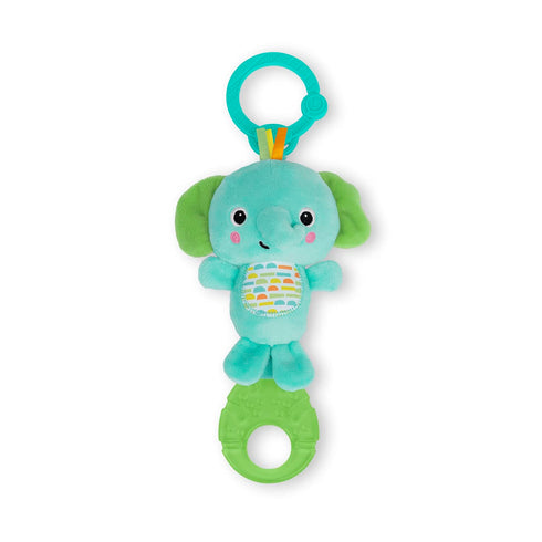 Bright Starts Tug Tunes On-The-Go Toy for Stroller and Carriers, Elephant - Unisex, Newborn +
