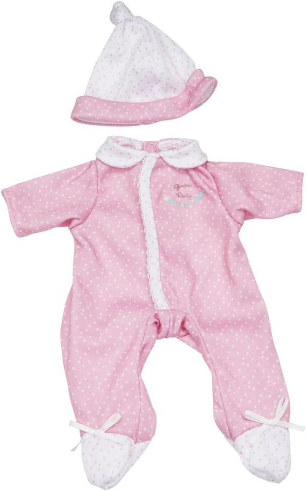 JC Toys | Berenguer Boutique | La Baby Doll Outfit | 2 Piece Pink, White and Floral Print|Washable|Ages 2+|Fits Dolls 9"- 12"