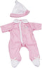 JC Toys | Berenguer Boutique | La Baby Doll Outfit | 2 Piece Pink, White and Floral Print|Washable|Ages 2+|Fits Dolls 9"- 12"