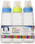 3 Pack Gerber First Essential Clear View Plastic Nurser With Latex Nipple, BPA Free, Colors may vary