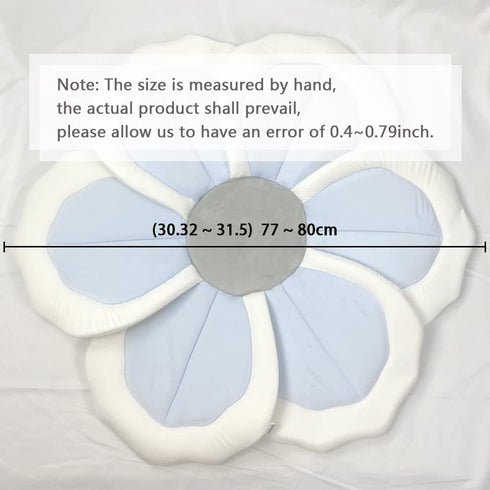 TOFOAN 31" Baby Bath Pad for Infant Bathtub Sink Flower Mat Tub Little Lotus - Petal Soft Supports Lounger Newborn