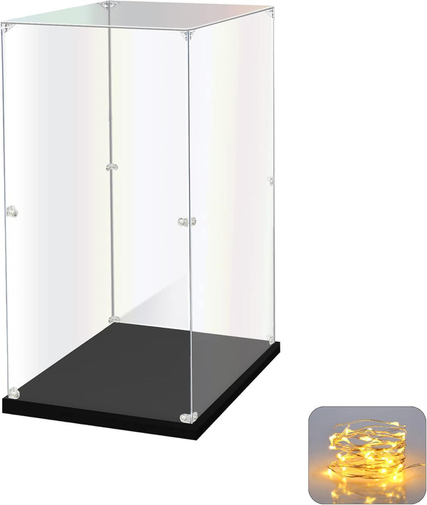 Acrylic Display Case for Collectibles, Clear Acrylic Display Box for Lego, Alternative Glass Case for Toys