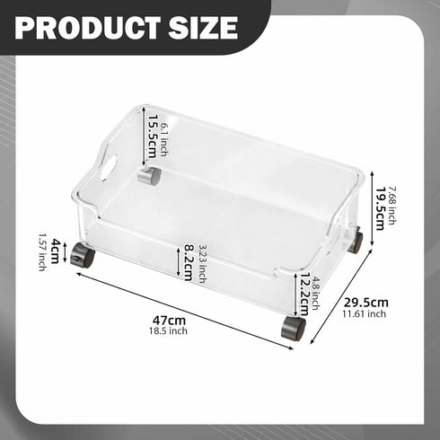 RMWHGDUL Under Desk Book Storage Bin Storage Container for Toys Document Milk