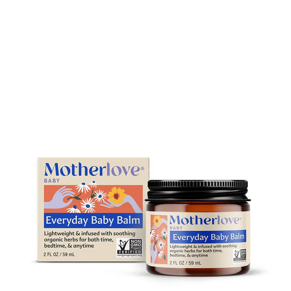 Motherlove Everyday Baby Balm, Plant-Based, All-Natural Baby Essential for Newborns, 2oz, Moisturizing Herbal Salve