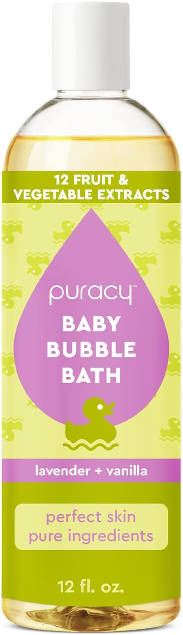Puracy Bubble Bath for Children, Gently Scented with Real Lavender & Vanilla,