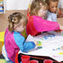 Kids Art Smocks 2 Pack, Long Sleeve Painting Smock with 3 Pockets for Ages 3-8