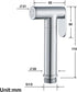 XKHLQLPEF Handheld Bidet Sprayer for Toilet, Baby Cloth Diaper Sprayer Brass Round Toilet Sprayer High Pressure