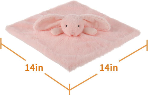 Apricot Lamb Stuffed Animals, Blush Bunny Rabbit Security Blanket, Luxury Snuggler Plush Baby Lovey for Infant Nursery