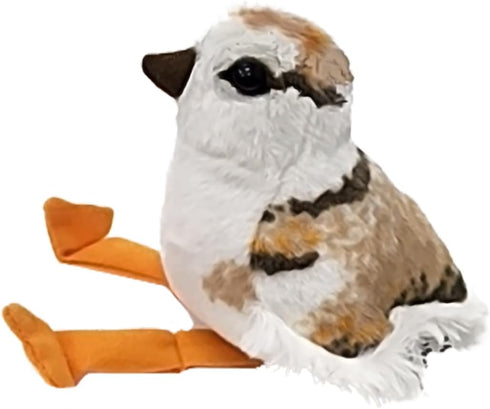 Wild Republic Audubon Birds Piping Plover Chick, Stuffed Animal, 7 Inches, Plush Toy, Fill is Spun Recycled Water Bottles