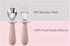 PandaEar 4 Set Baby Toddler Silicone Stainless Steel Utensils, BPA Free with Anti-Choke Design (Pink & Grey)