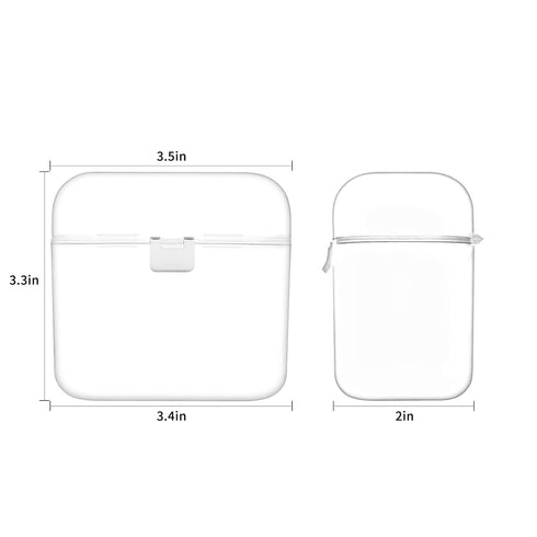 Accmor Pacifier Case, 2 Pack Transparent Container for 2 Pacifiers, BPA Free