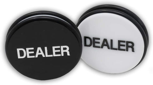 DA VINCI Large 3 Inch Double Sided Casino Grade Pro Dealer Button Puck