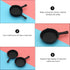Ciieeo 10Pcs Dollhouse Miniature Plastic Frying Pans, Miniature Pots for Dollhouse Kitchen Cooking Accessories