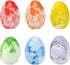 Chochkees 18-Pack 2.5" Inch Easter Marbelized Egg Chalk, Sidewalk Chalk for Kids, Easter Basket Stuffers Gifts Fillers