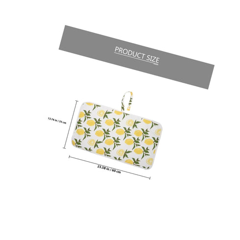 Lemon Color Portable Changing Pad - Soft Travel Diaper Cushion
