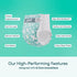 Generic Size-2, 96 Count, 5 Rascals~Premium Absorbent Baby Diapers with Sensitive Infant Wipes
