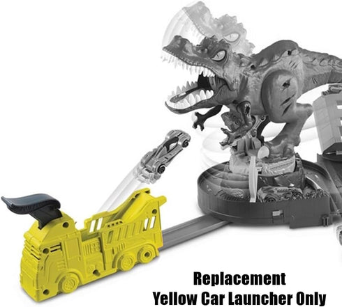 Mattel Hot-Wheels T-Rex Rampage Playset Replacement Part - GFH88 ~ Yellow Car Launcher