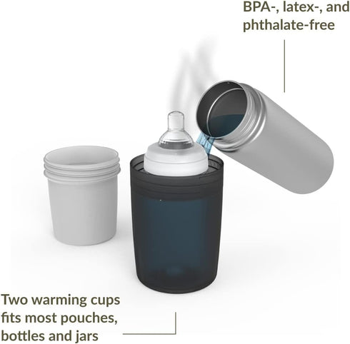 Kozii Kiinde Voyager, Compact Travel Bottle Warmer for Breast Milk, Portable and Easy to Use, No Electricity