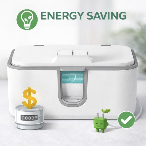 DAKONG Wet Wipes Heater , Baby Wipe Warmer, Night-Ready Warm Wipes Dispenser with Moisture Lock, Large Capacity