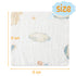 6Pack 10"X10" norinori Baby Msulin Washcloths Newborn Face Towel - Baby Muslin Burp Cloths Soft Absorbent Natural