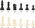 Standard Chess Pieces, 32 International Tournament Chessmen Replacement Set, Black and White
