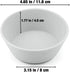 PandaEar 3 Pack Baby Suction Bowls, Silicone Food Bowls for First Stage Feeding, BPA-Free, Blue/Gray