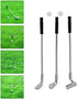 jojofuny Miniature Golf Club Balls Set, 1 Set of Dollhouse Golfing Club, Mini Golf Clubs for 1:12 Scale Dollhouse