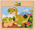 CCLIFE Set 2-5 12 (4 Wooden Jigsaw Puzzles for Kids Years Piece Colorful Wooden Educational Animal Puzzles Puzzles)