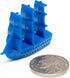Morrison Games Sailboat Napoleonic Miniature Navy Sailing Ships: Plastic Figurines: Red, Blue, Yellow, Green, Black