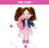 15" 1 June Garden Playmate Buddies - Plush Doll Mia with Her Stuffed Animal Companion Flamingo Rosie for Kids Year
